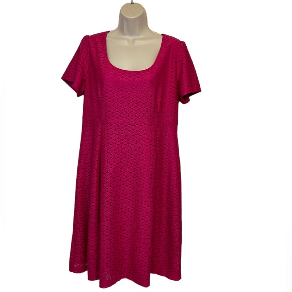 A-Line Barbie Pink Lace Dress